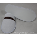 High grade hotel terry towel slipper with ribbon